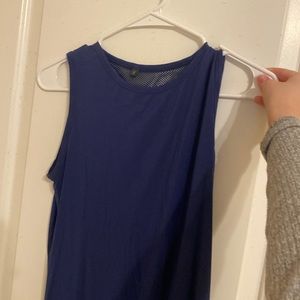amazon blue size small knotted tank